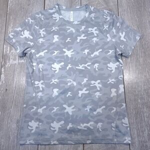 Ten Thousand Lightweight Shirt Mens M Grey Camo Performance Training Tee TTKT012
